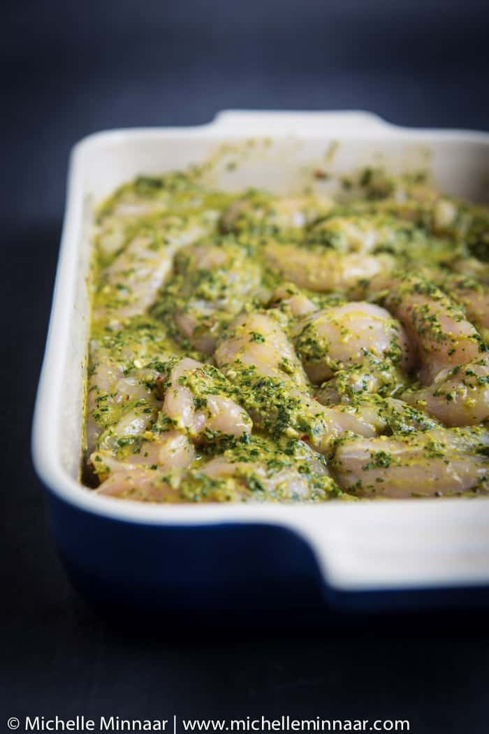 Green chicken marinade