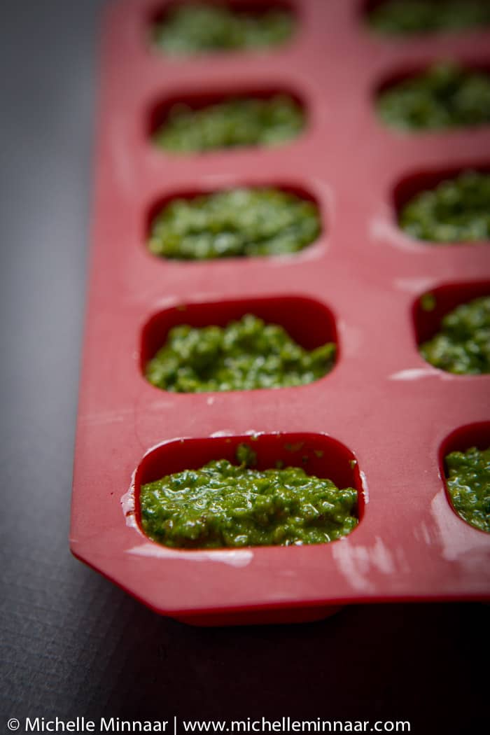 You can freeze pesto