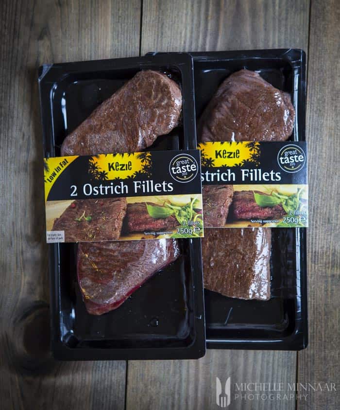 Packaged Ostrich Fillets