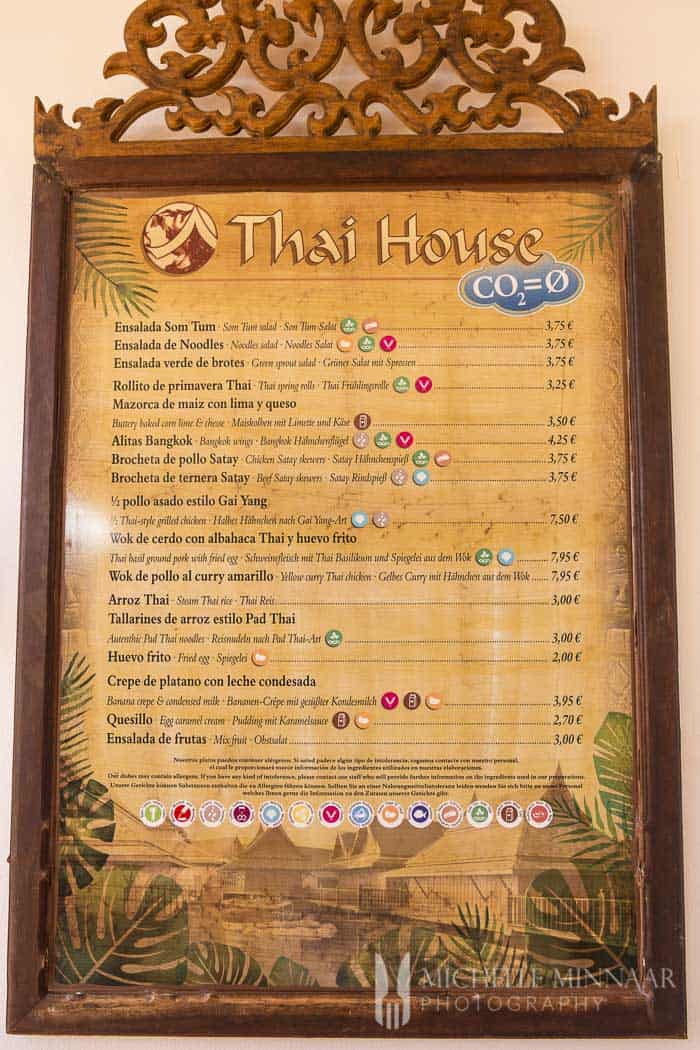 Thai House Menu