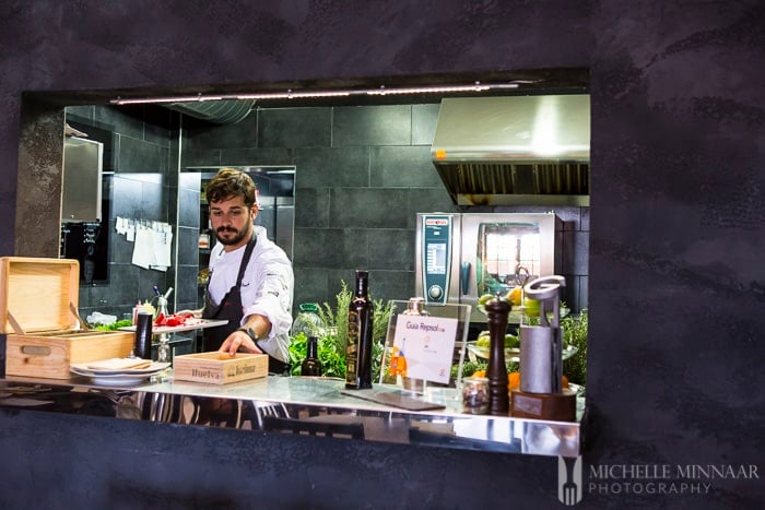 Omar in the kitchen