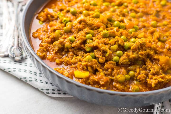 lamb keema curry.