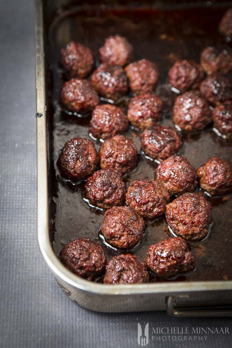 BBQ Meatballls Baked