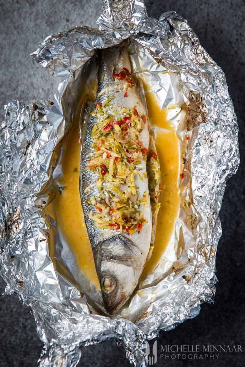 Whole Baked Thai Sea Bass