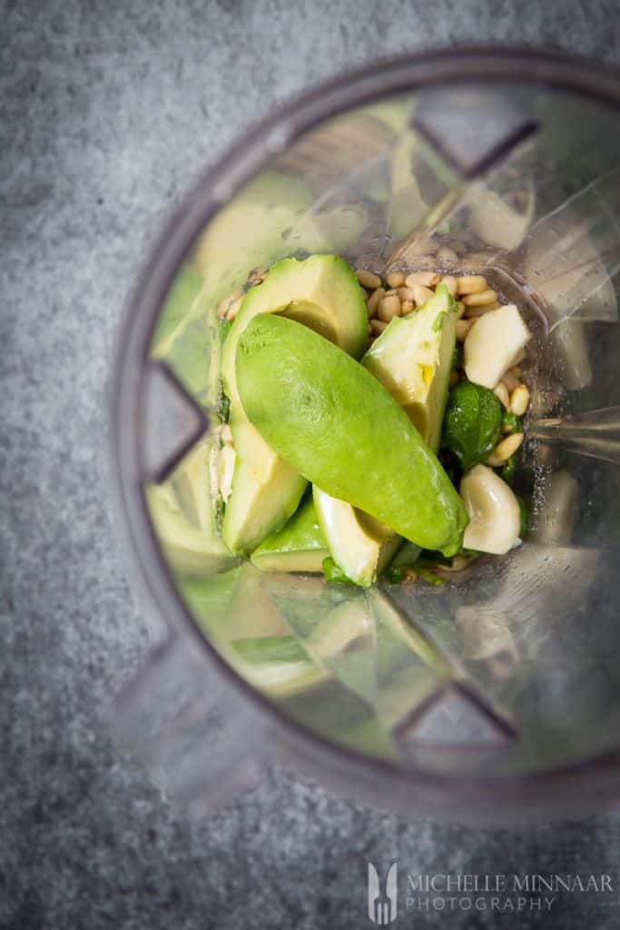Pine Nut Garlic Basil Avo