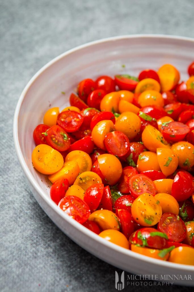 Cherry Tomato Salad - Marinated Tomatoes Are Perfect For Summer