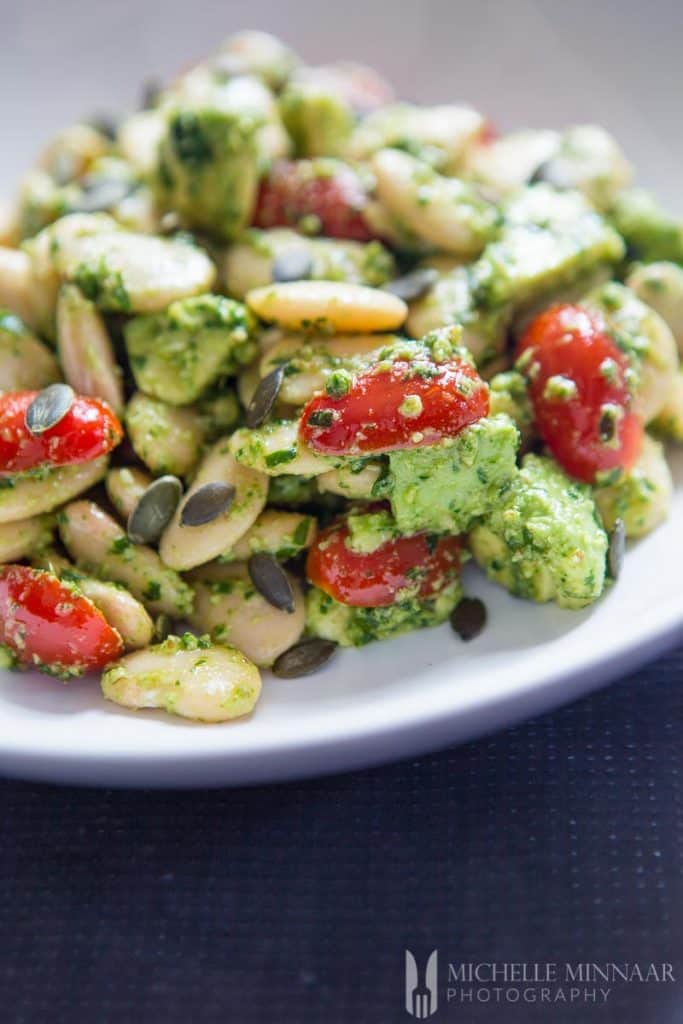 Pesto With Butter Bean Salad