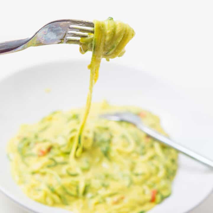 Noodles Creamy Curried Courgette