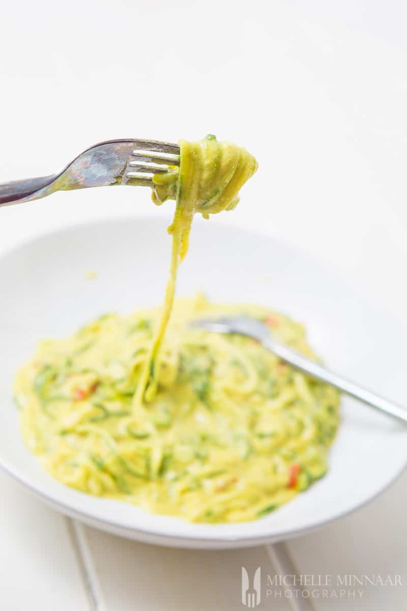 Noodles Creamy Curried Courgette