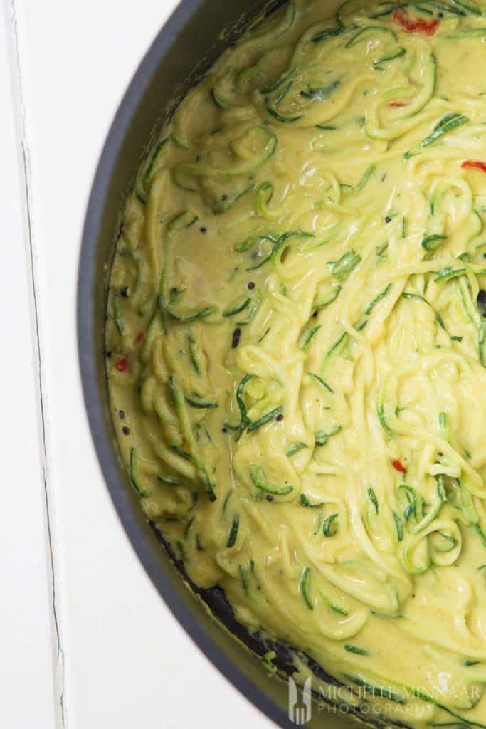 Courgetti Curried 