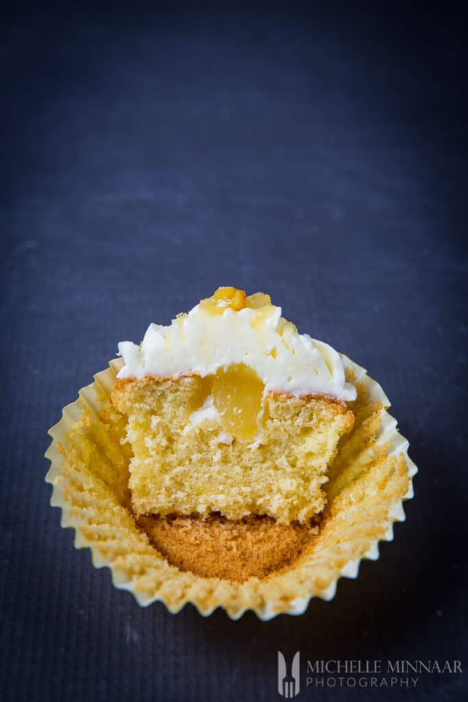 Lemon Curd Cupcakes Inside 