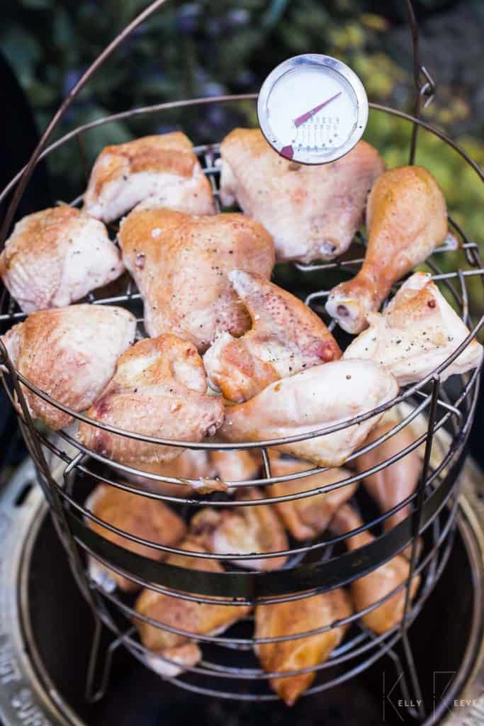 Smoked Chicken Cooked