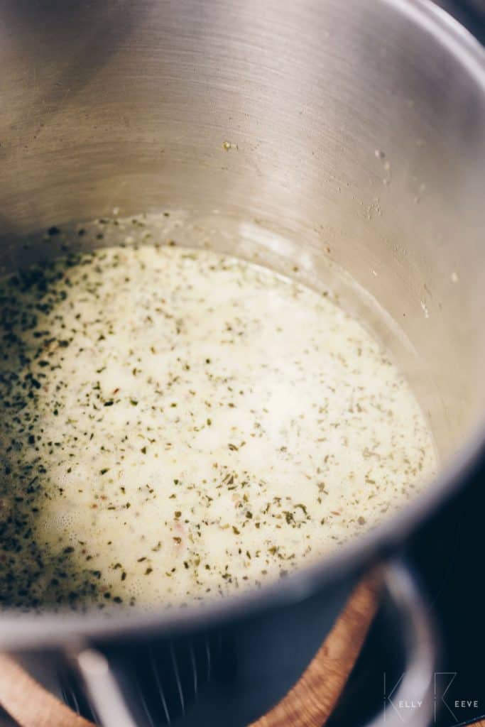 Coconut Milk Simmering 