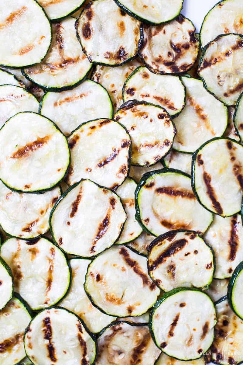Slices Grilled Courgette