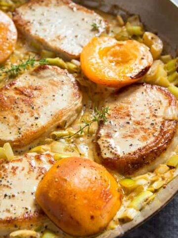Leeks Pork Apricots