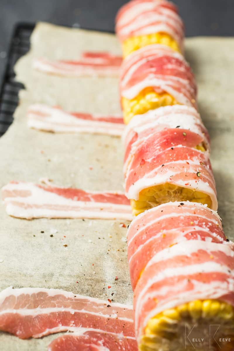 Bacon Around Sweetcorn Wrapping 