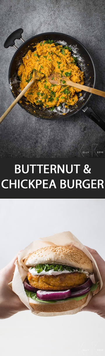 Chickpea Butternut Squash Burger