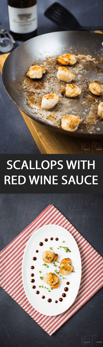 Scallops Red Wine Sauce