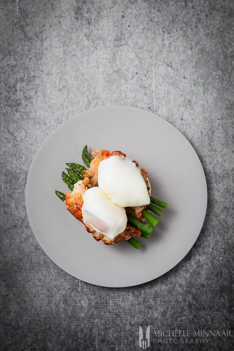 Asparagus Muffin Egg Lobster