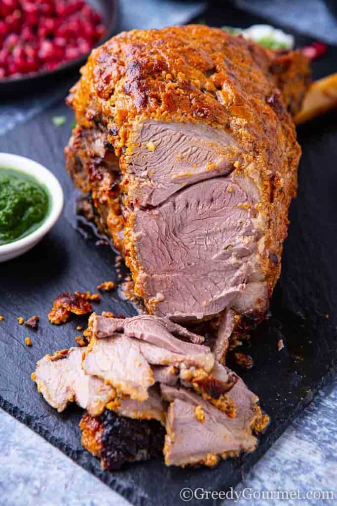Large Indian leg of lamb