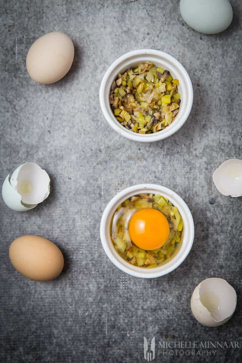 Ramekin Raw Egg