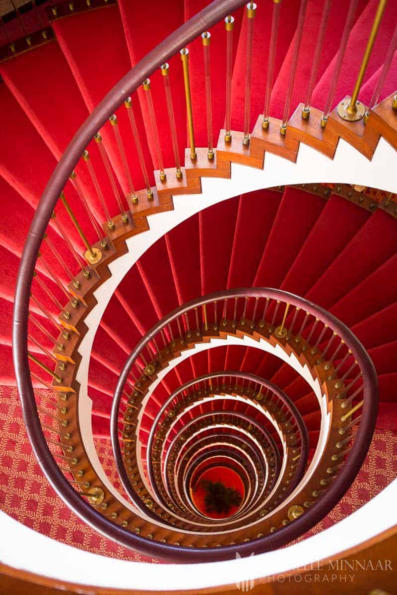 Red stairs