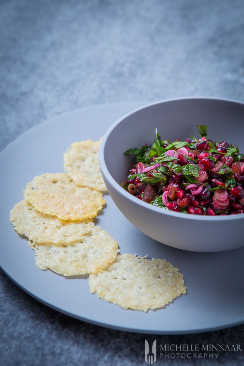 Salsa Parmesan Crisps