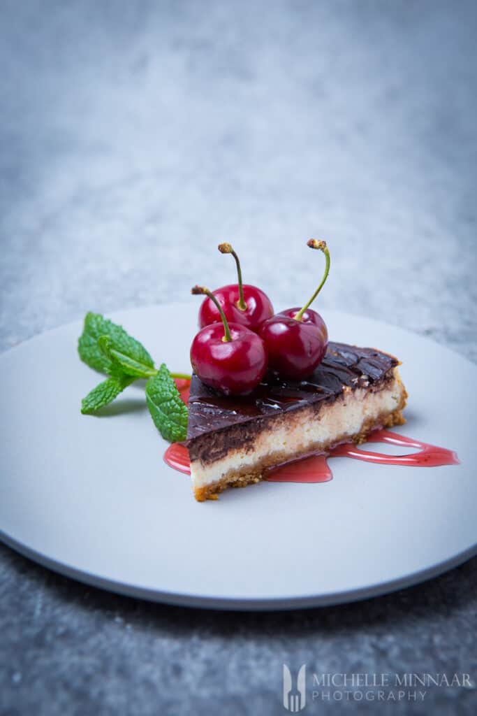 Cake Cherries Chocolate Cheese