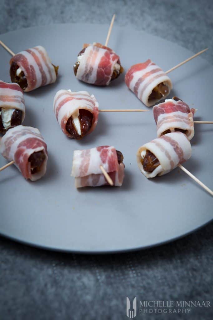 Skewers Bacon Date