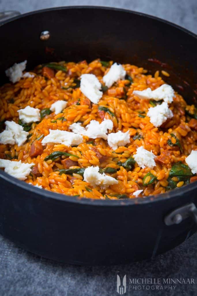 Raw Mozzarella Orzo