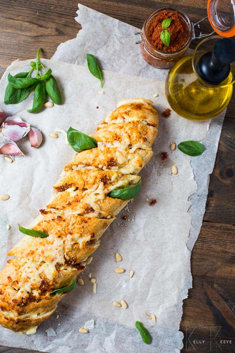 Pesto Stuffed Bread