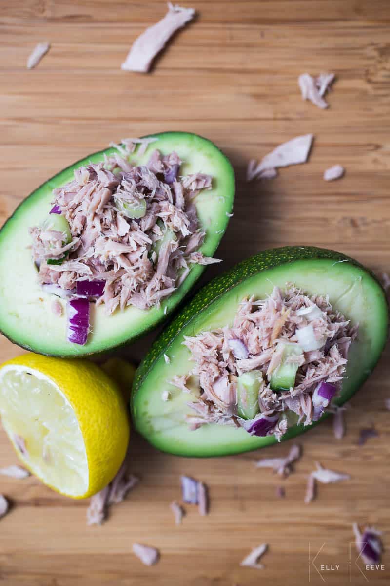 Avo Tuna Cucumber Onion