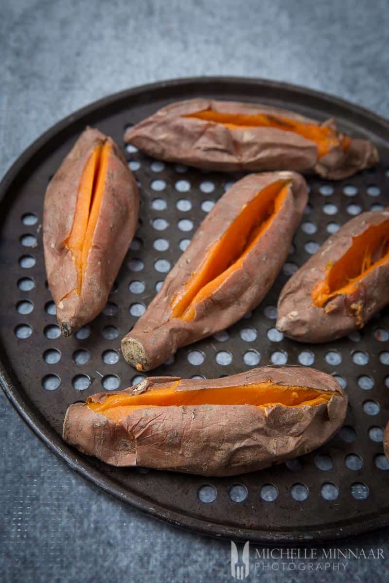 Slit Sweet Potatoes