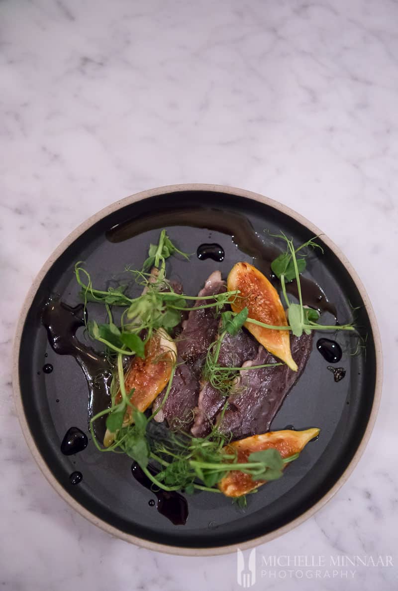 Duck with glazed figs and aged balsamic