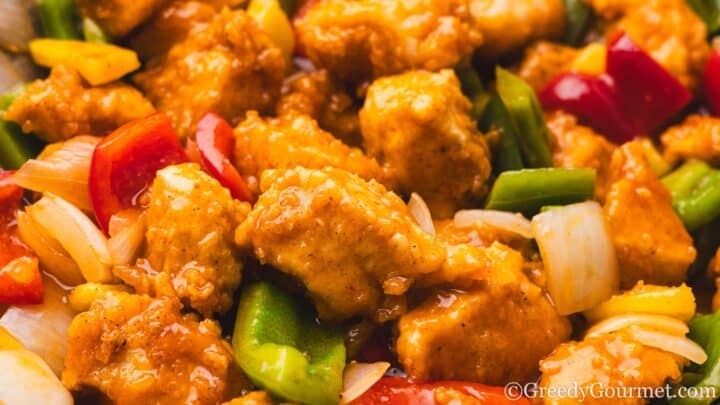 Sweet and sour chicken.