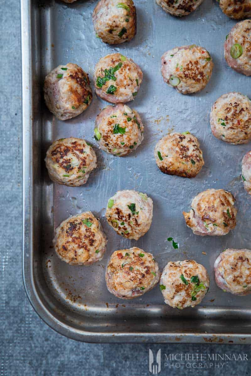 Meatballs Browned