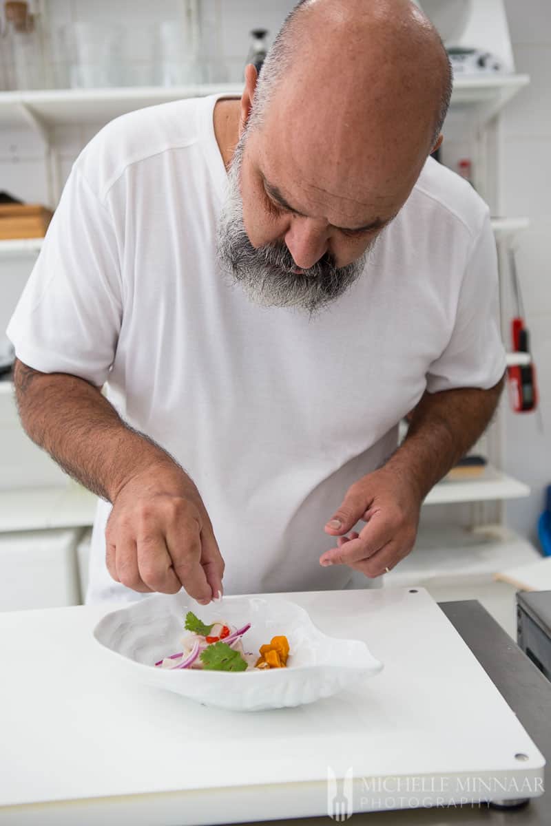 Ceviche Marcostavio Preparing