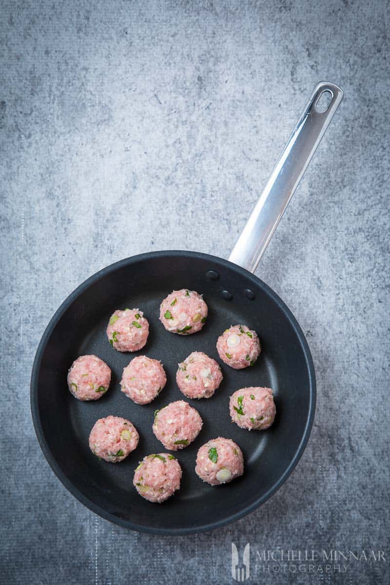 Turkey Meatballs Raw
