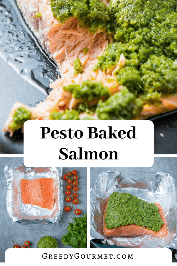 Salmon Pesto Baked