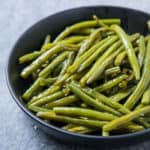 Roasted Green Beans in a bowl