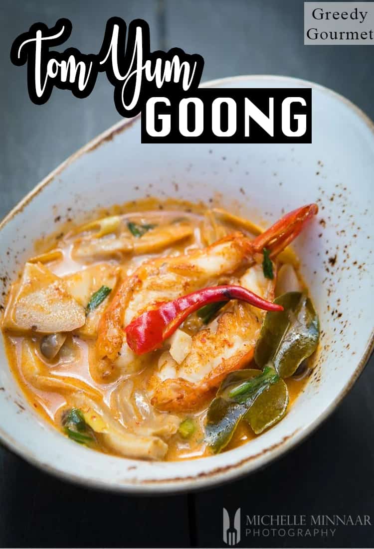 Tom Yum Goong A Traditional Prawn Tom Yum Soup Based On Coconut Milk