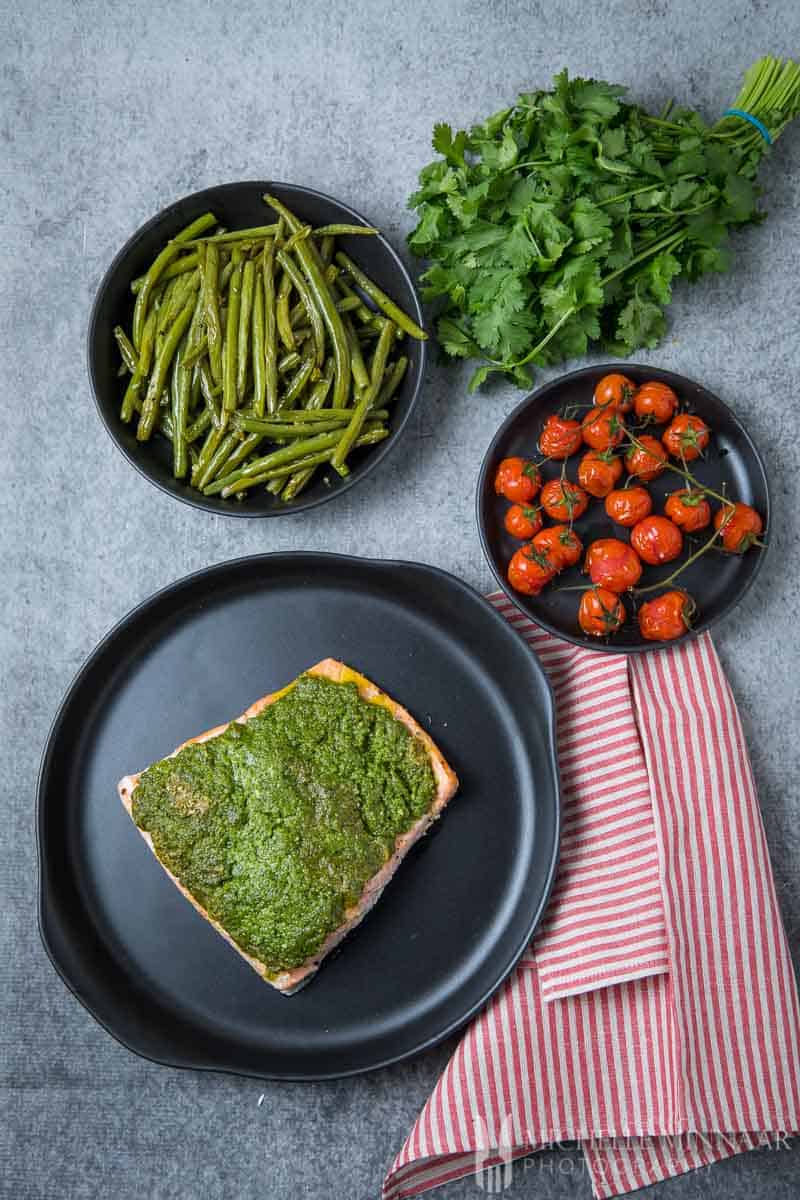 Vegetables Baked Salmon