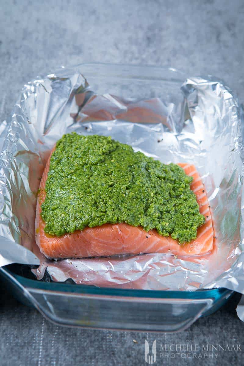 Salmon Cashew Pesto