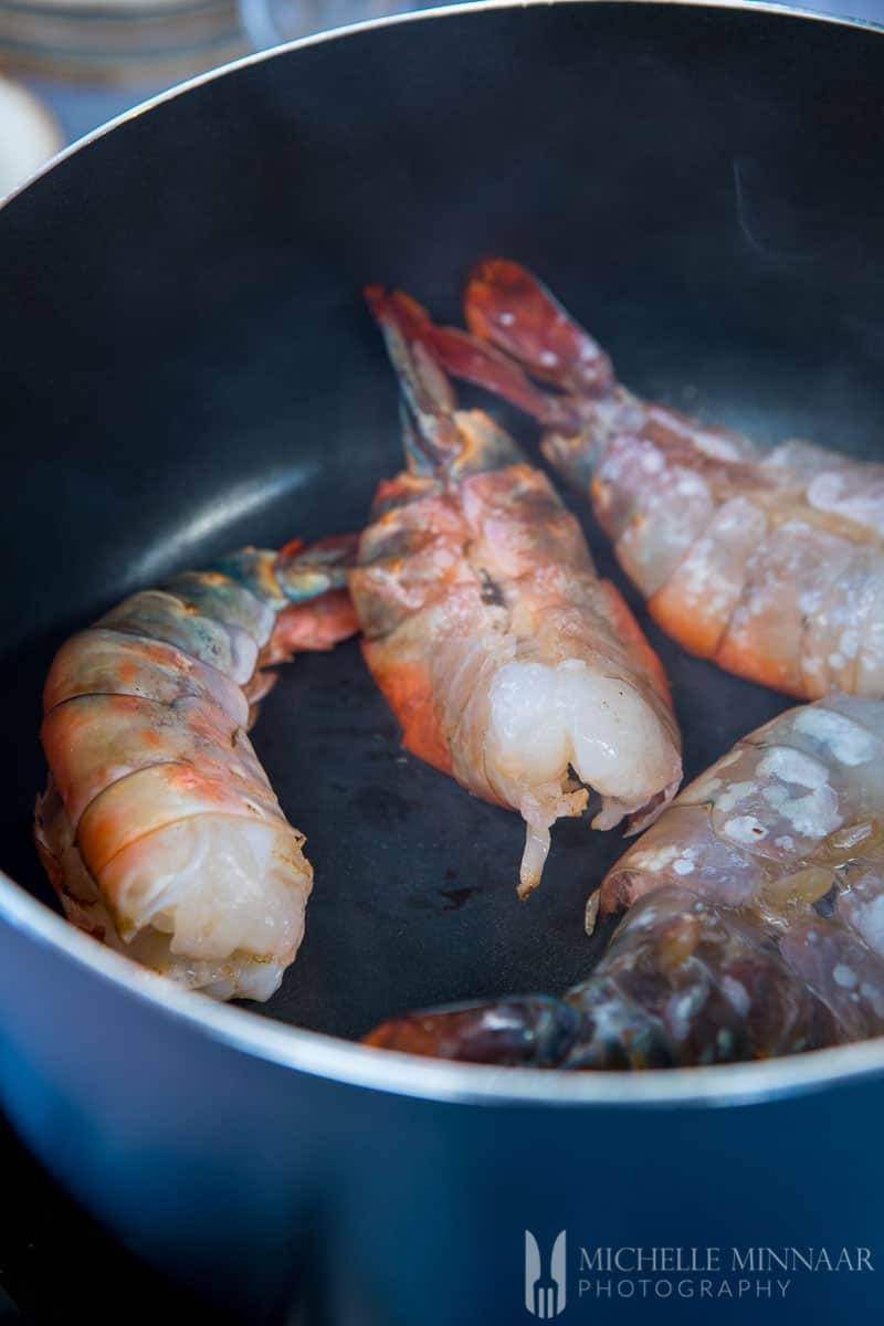 King Prawns Frying