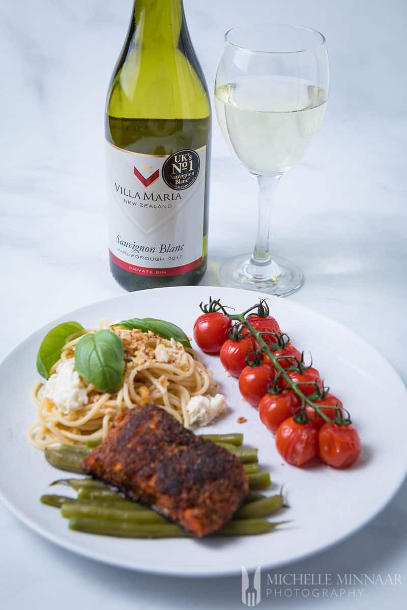 Wine Meal Fish and