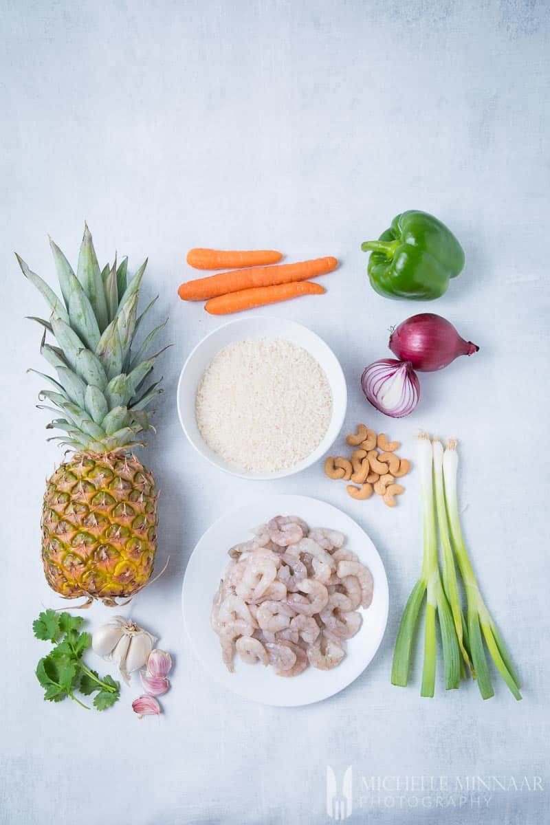 Rice Pineapple Prawns 