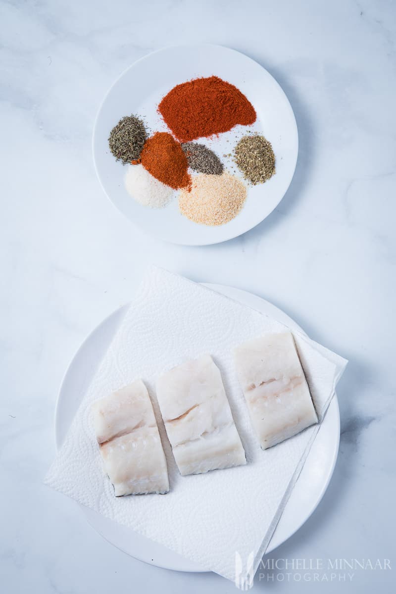 Cod Spices Raw