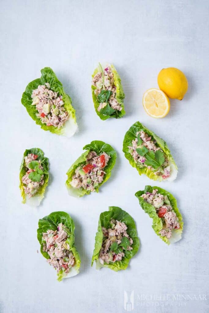 Tuna Lettuce Wraps A Lunch Recipe For A Quick And Healthy Lowcarb Meal