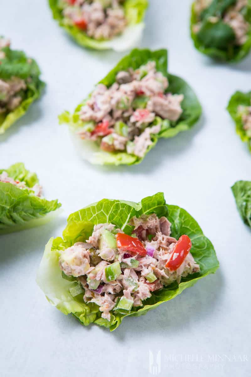 Healthy Tuna Salad Lettuce Cups Recipe - The Lemon Bowl®