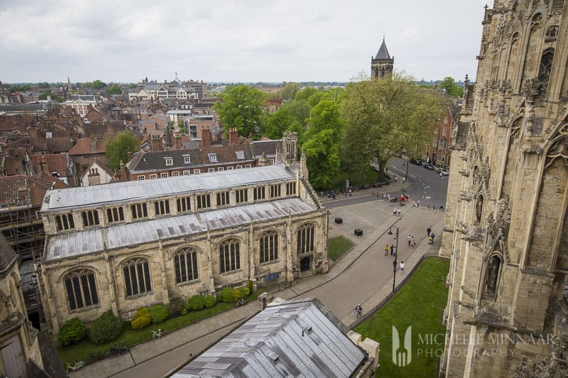 A city view of York and the minster 